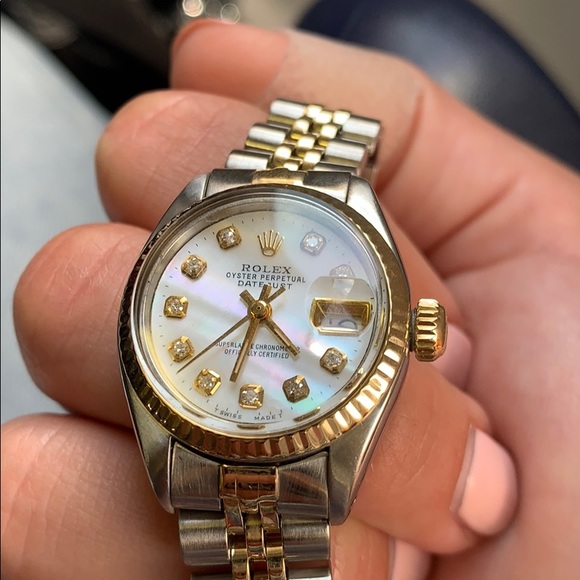 Rolex Mother of Pearl Oyster Perpetual Date Just - Picture 4 of 5
